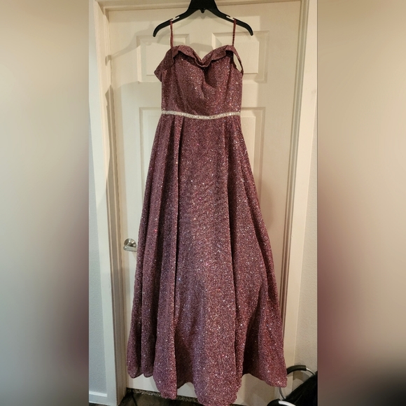 Dillards Dresses Dark Mauve Prom Dress Poshmark